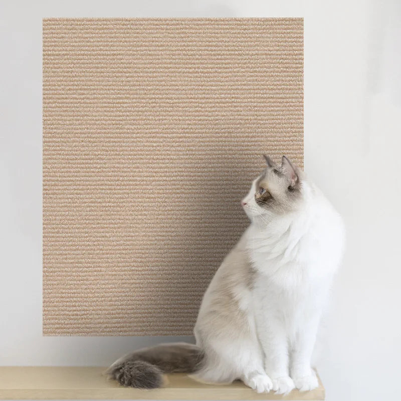 Alfombra Rascadora Autoadhesiva para Gatos – Protector de Muebles Recortable