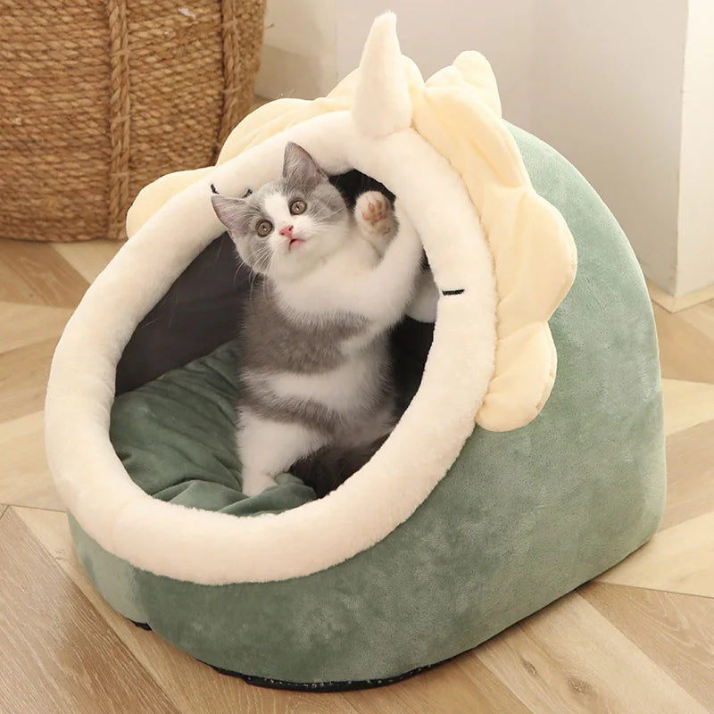 Cama Cueva para Gatos Deep Sleep – Plegable con Cojín Extraíble
