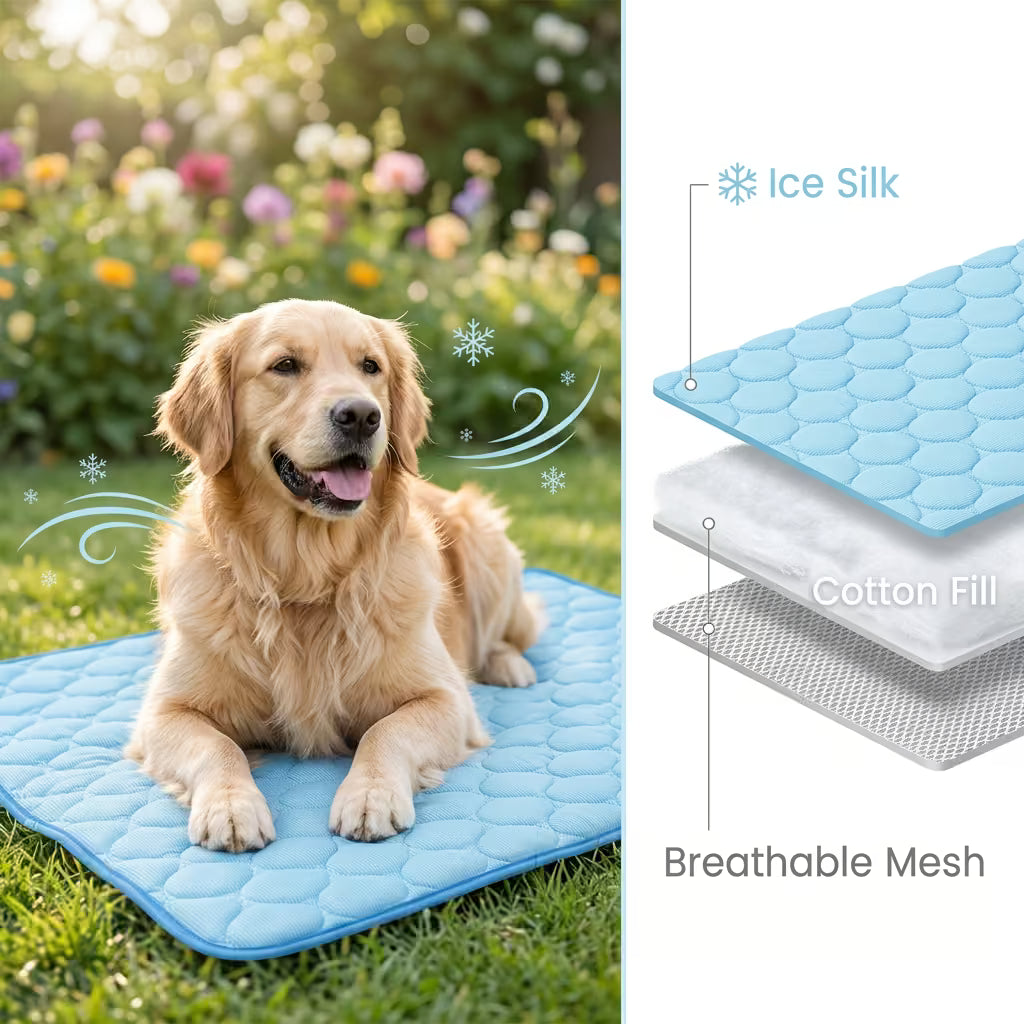 Alfombra Refrescante para Mascotas – Alivio Instantáneo